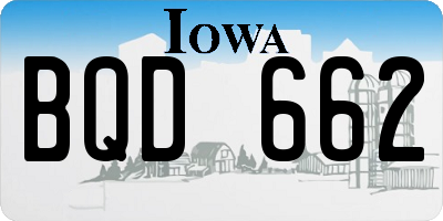 IA license plate BQD662
