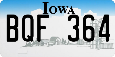 IA license plate BQF364