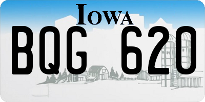 IA license plate BQG620