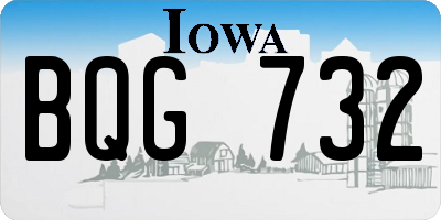 IA license plate BQG732