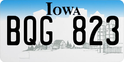 IA license plate BQG823