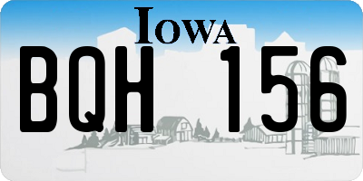 IA license plate BQH156