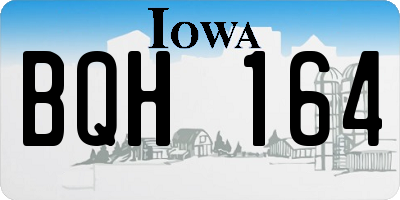 IA license plate BQH164