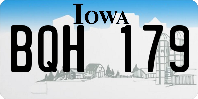 IA license plate BQH179