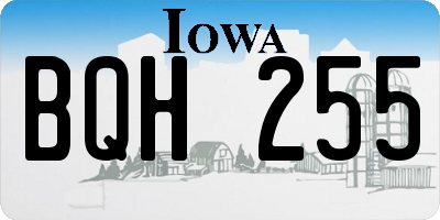 IA license plate BQH255