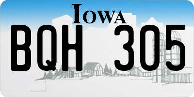 IA license plate BQH305