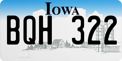 IA license plate BQH322