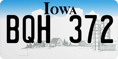IA license plate BQH372