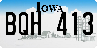 IA license plate BQH413