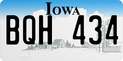 IA license plate BQH434