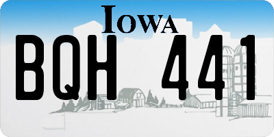 IA license plate BQH441