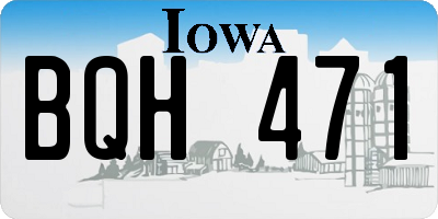IA license plate BQH471