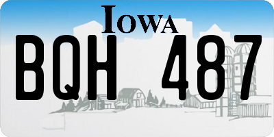 IA license plate BQH487