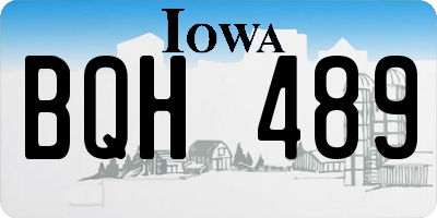 IA license plate BQH489