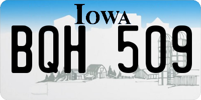 IA license plate BQH509