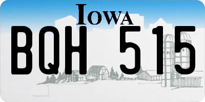IA license plate BQH515