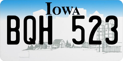 IA license plate BQH523