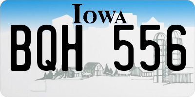 IA license plate BQH556