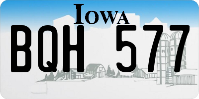 IA license plate BQH577