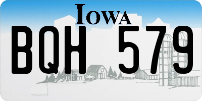 IA license plate BQH579