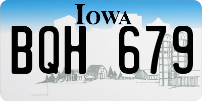 IA license plate BQH679