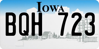 IA license plate BQH723