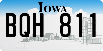 IA license plate BQH811