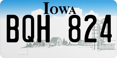 IA license plate BQH824