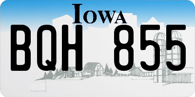 IA license plate BQH855