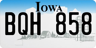 IA license plate BQH858