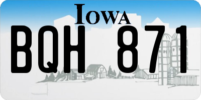 IA license plate BQH871