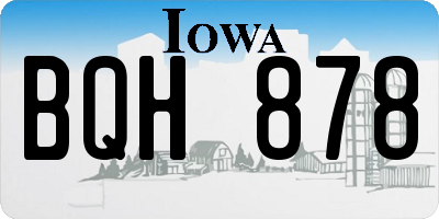 IA license plate BQH878