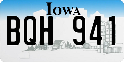 IA license plate BQH941