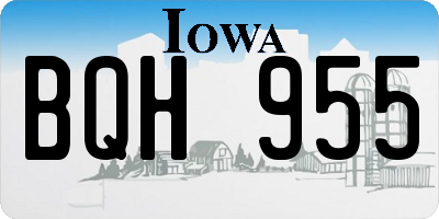 IA license plate BQH955