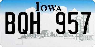 IA license plate BQH957