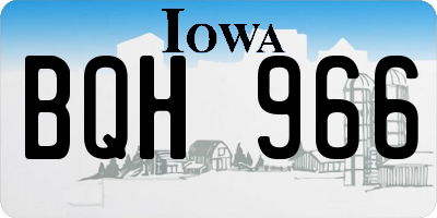 IA license plate BQH966
