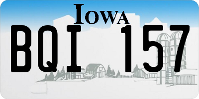 IA license plate BQI157