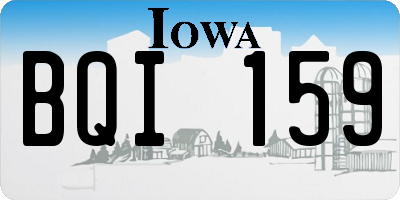 IA license plate BQI159