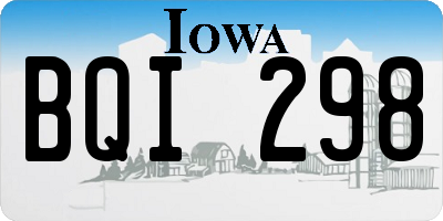 IA license plate BQI298