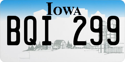 IA license plate BQI299