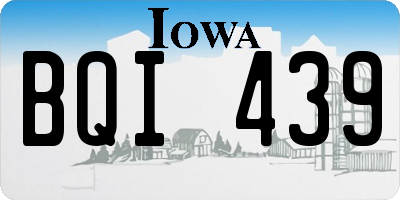 IA license plate BQI439