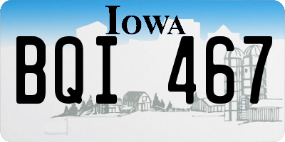 IA license plate BQI467