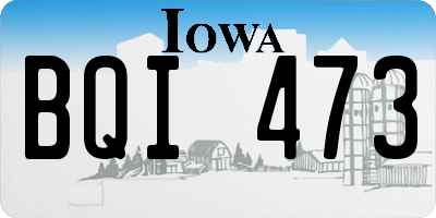 IA license plate BQI473