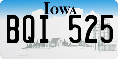 IA license plate BQI525