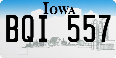 IA license plate BQI557