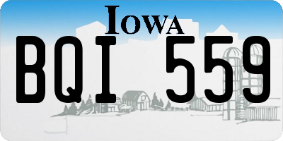 IA license plate BQI559
