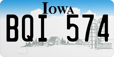 IA license plate BQI574