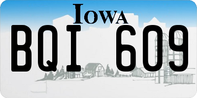 IA license plate BQI609