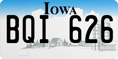 IA license plate BQI626