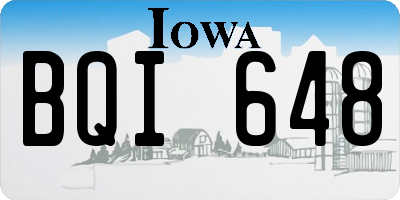 IA license plate BQI648